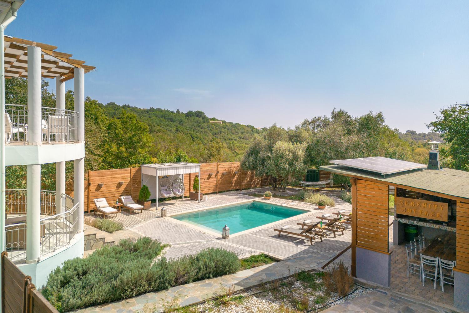 Villa Serenity - Off Grid Villa Pouládes Eksteriør bilde