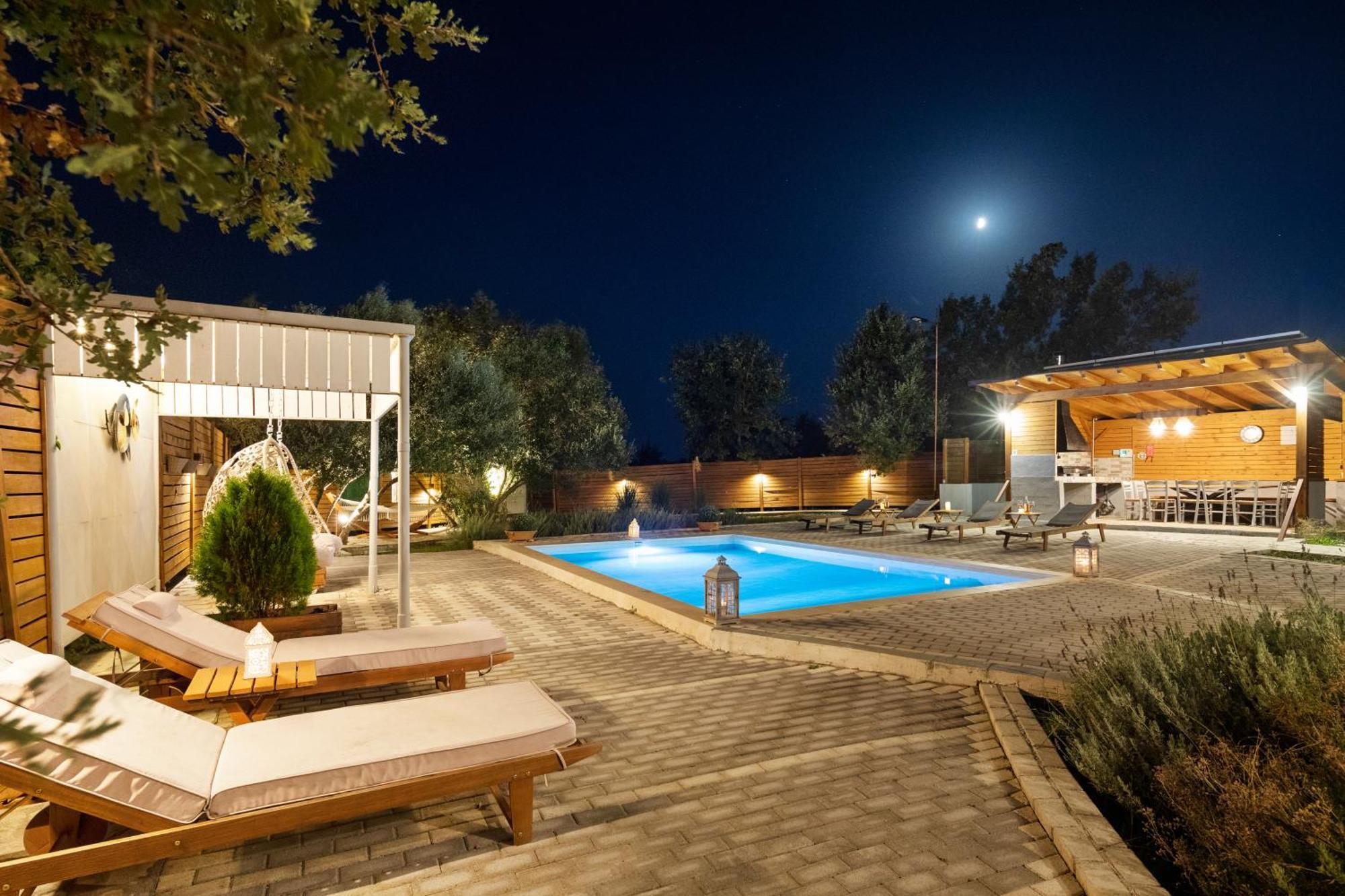 Villa Serenity - Off Grid Villa Pouládes Eksteriør bilde